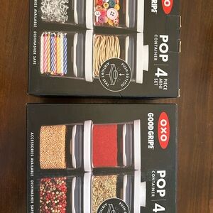 Oxo POP containers Collection - 2 boxes of 4